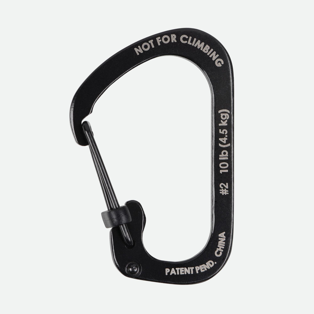 Nite Ize SlideLock® Carabiner Stainless Steel - #2 Black
