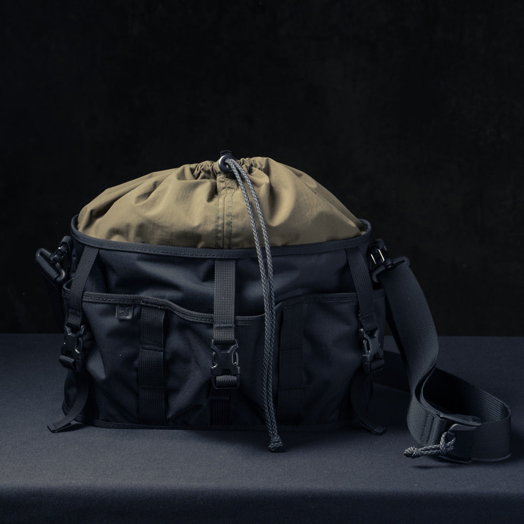 Wotancraft Canteener EDC Utility Sling Bag 6L - Black Canvas