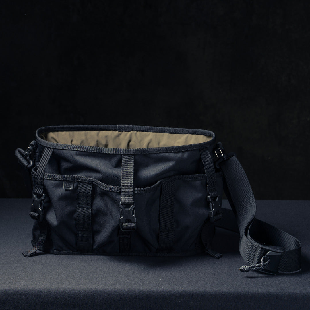 Wotancraft Canteener EDC Utility Sling Bag 6L - Black Canvas