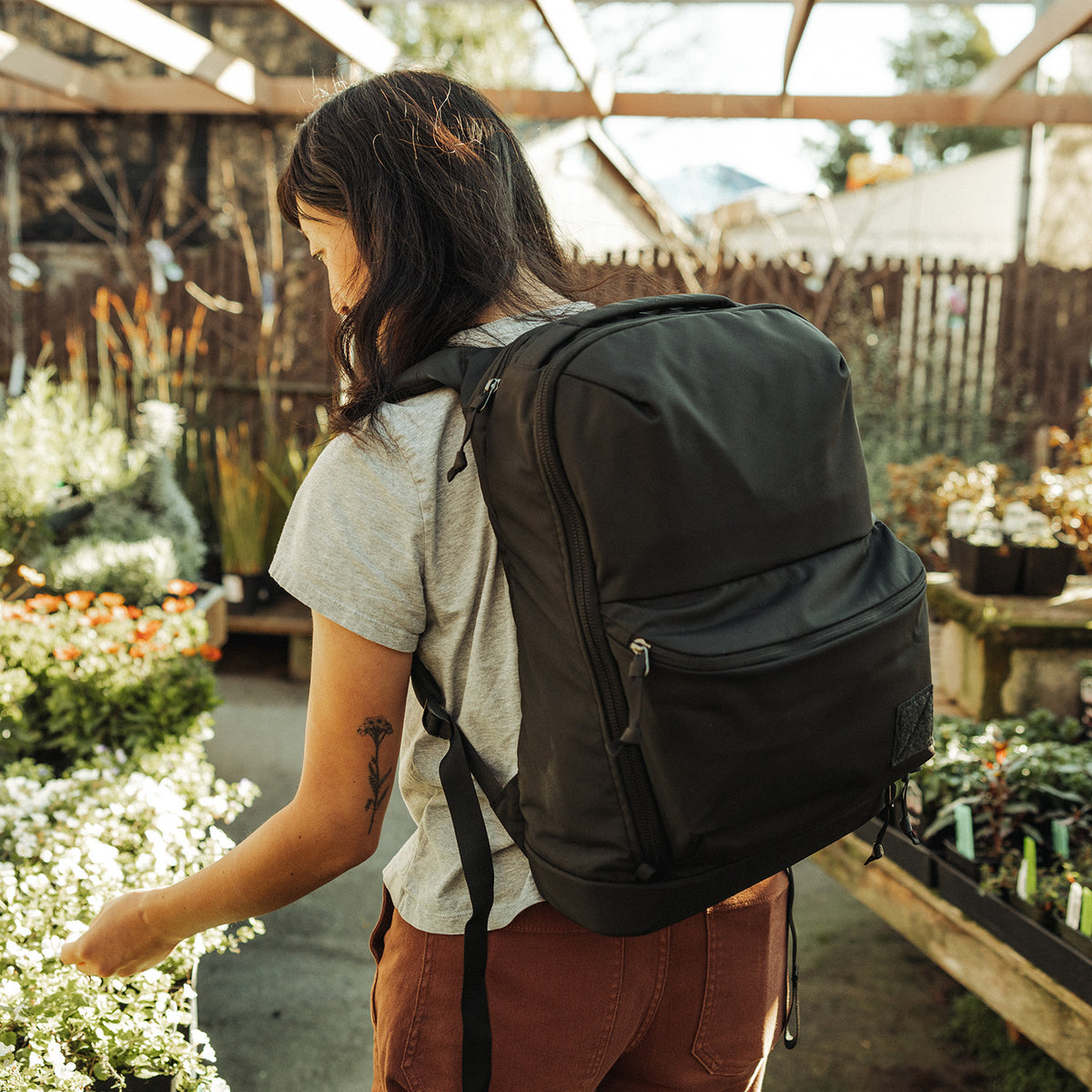 Evergoods Civic Bookbag 22L - Solution Dyed Black - Lifestyle