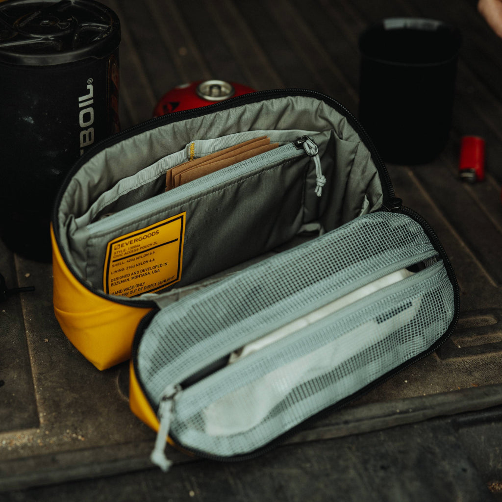 Evergoods Civic Access Pouch 2L Expedition Yellow - Lifestyle Image