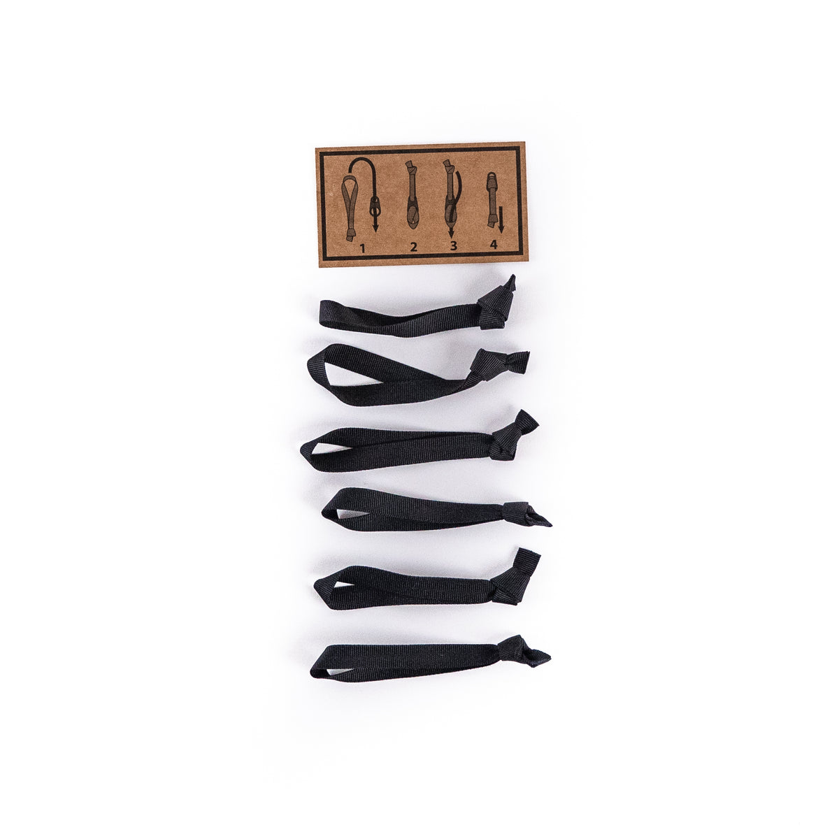 Evergoods Zipper Puller Kit - Webbing - Black