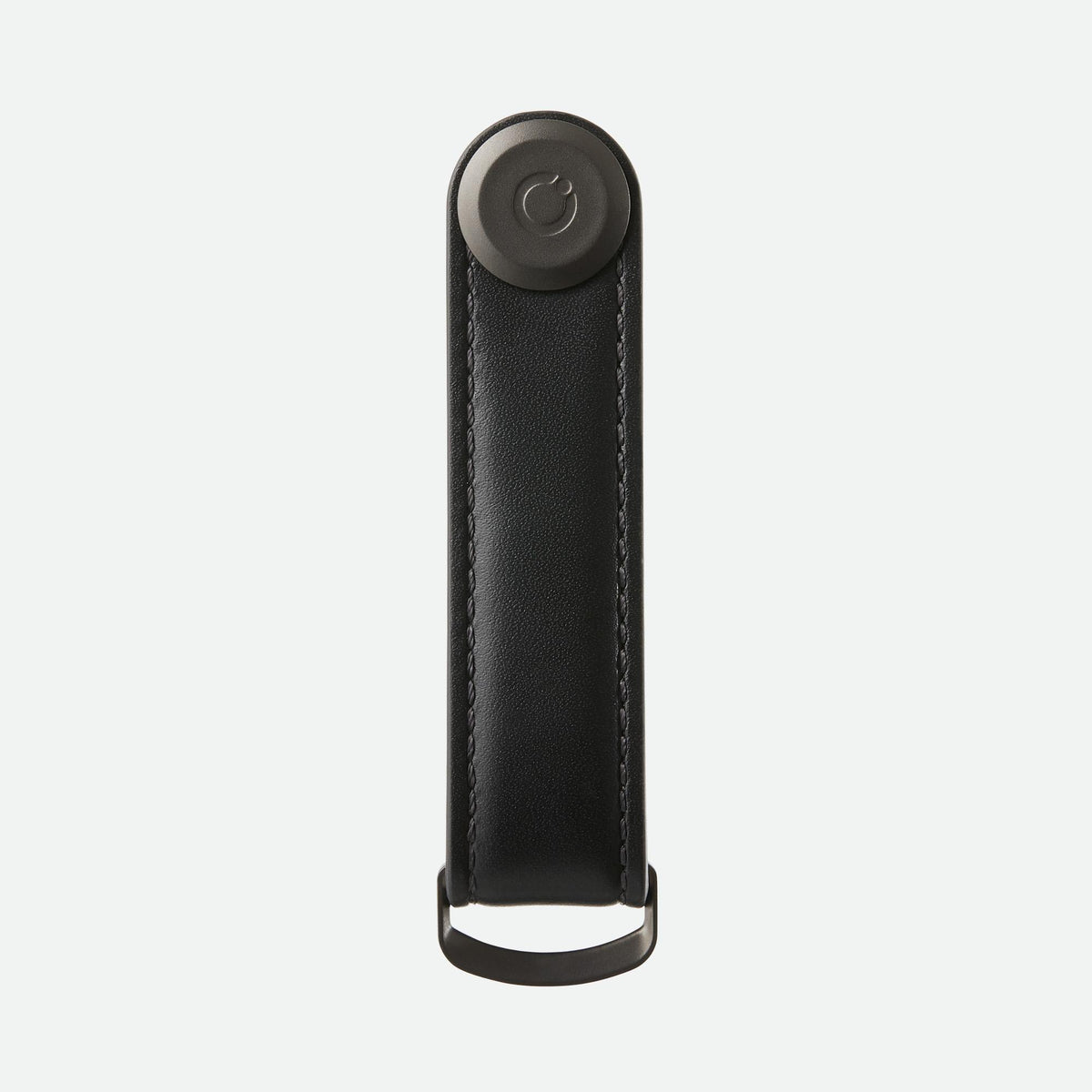 Orbitkey Key Organiser Leather - Black with Black Stitching
