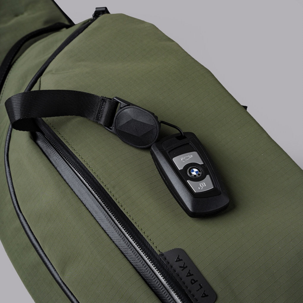 Alpaka Metro Crossbody - Right Shoulder - Green Axoflux