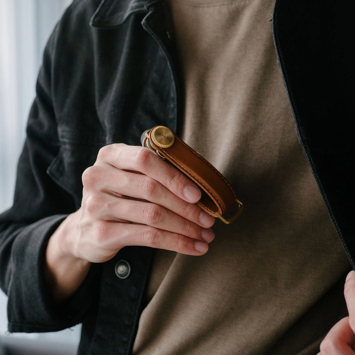 Orbitkey Key Organiser Pro Leather - Cedar