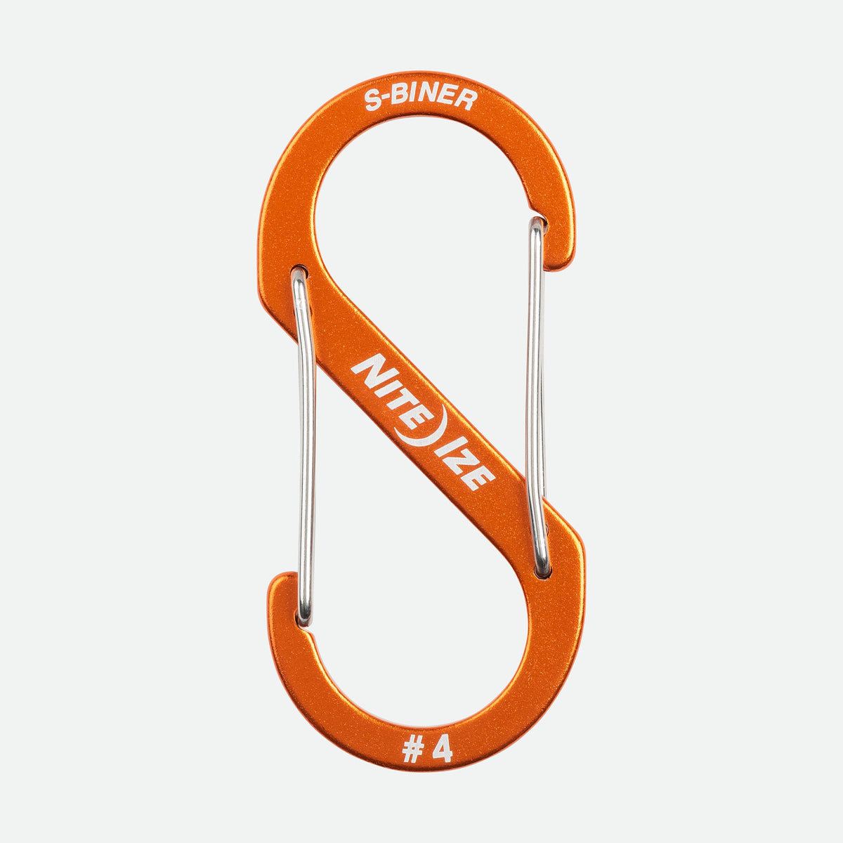 S-Biner® Aluminum Dual Carabiner - #4 Orange
