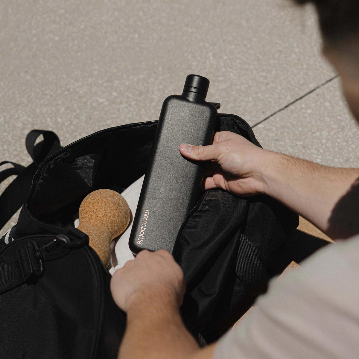 Slim Stainless Steel memobottle - Lifestyle
