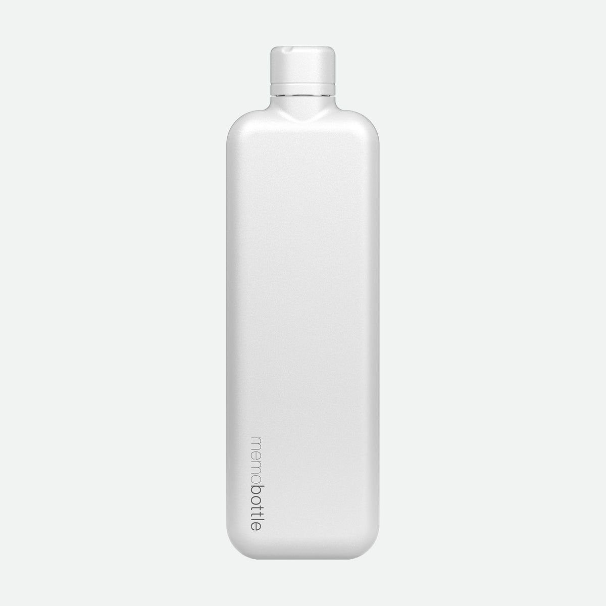 Slim Stainless Steel memobottle - White
