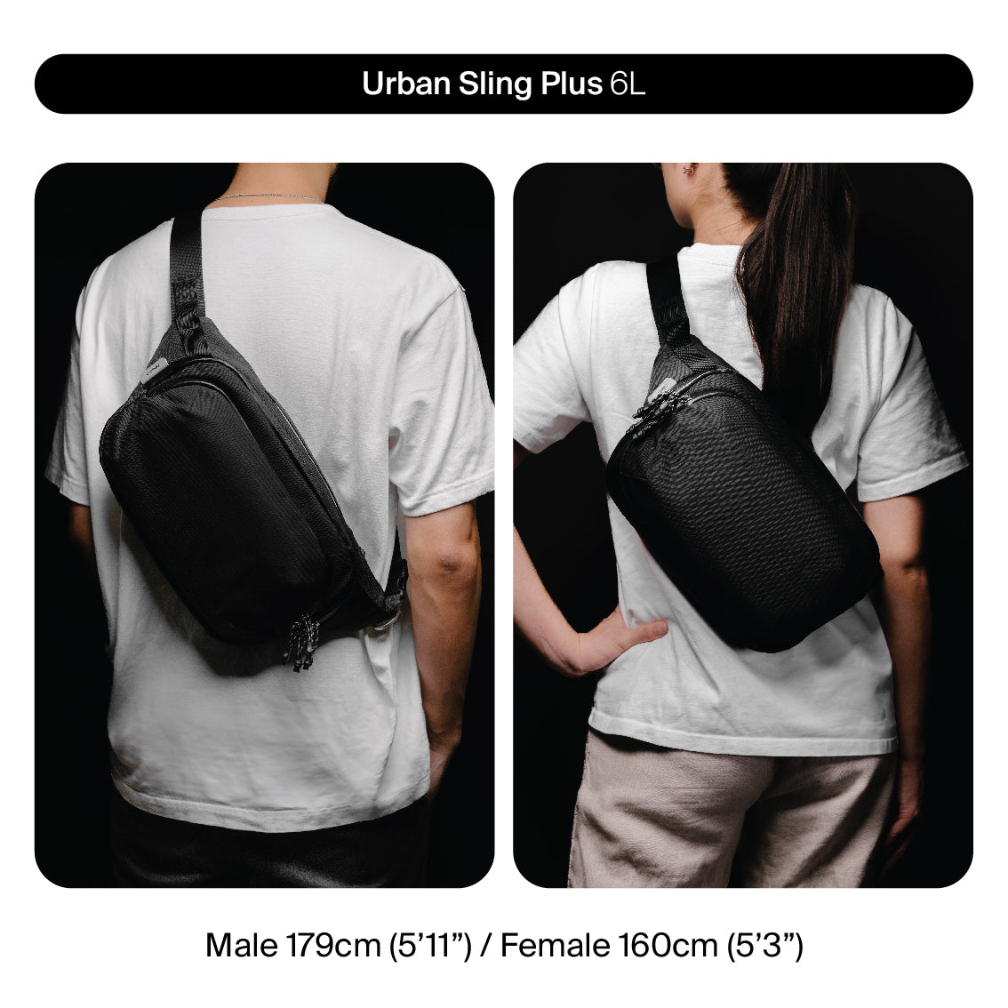 Orbitkey Urban Sling Plus (6L) - Black