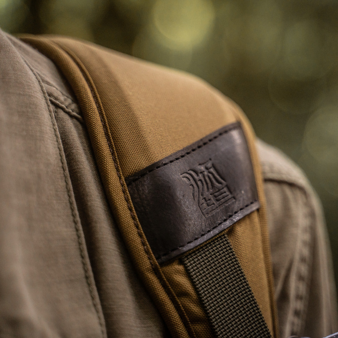 Wotancraft "New Pilot" Travel Camera Backpack 18L - Khaki Brown Canvas