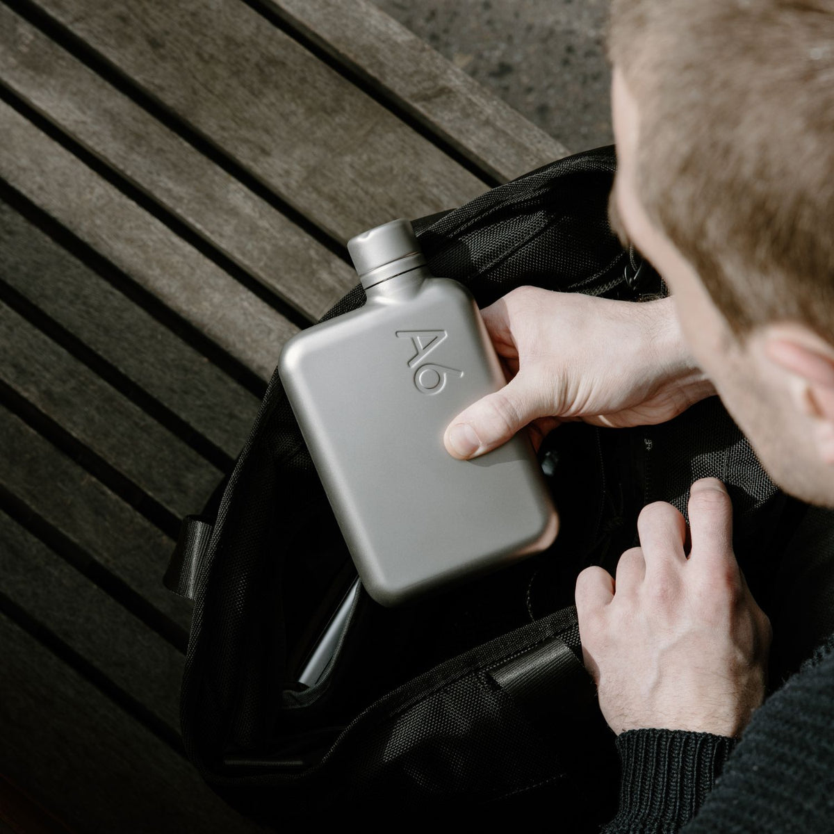 A6 Stainless Steel memobottle - Lifestyle