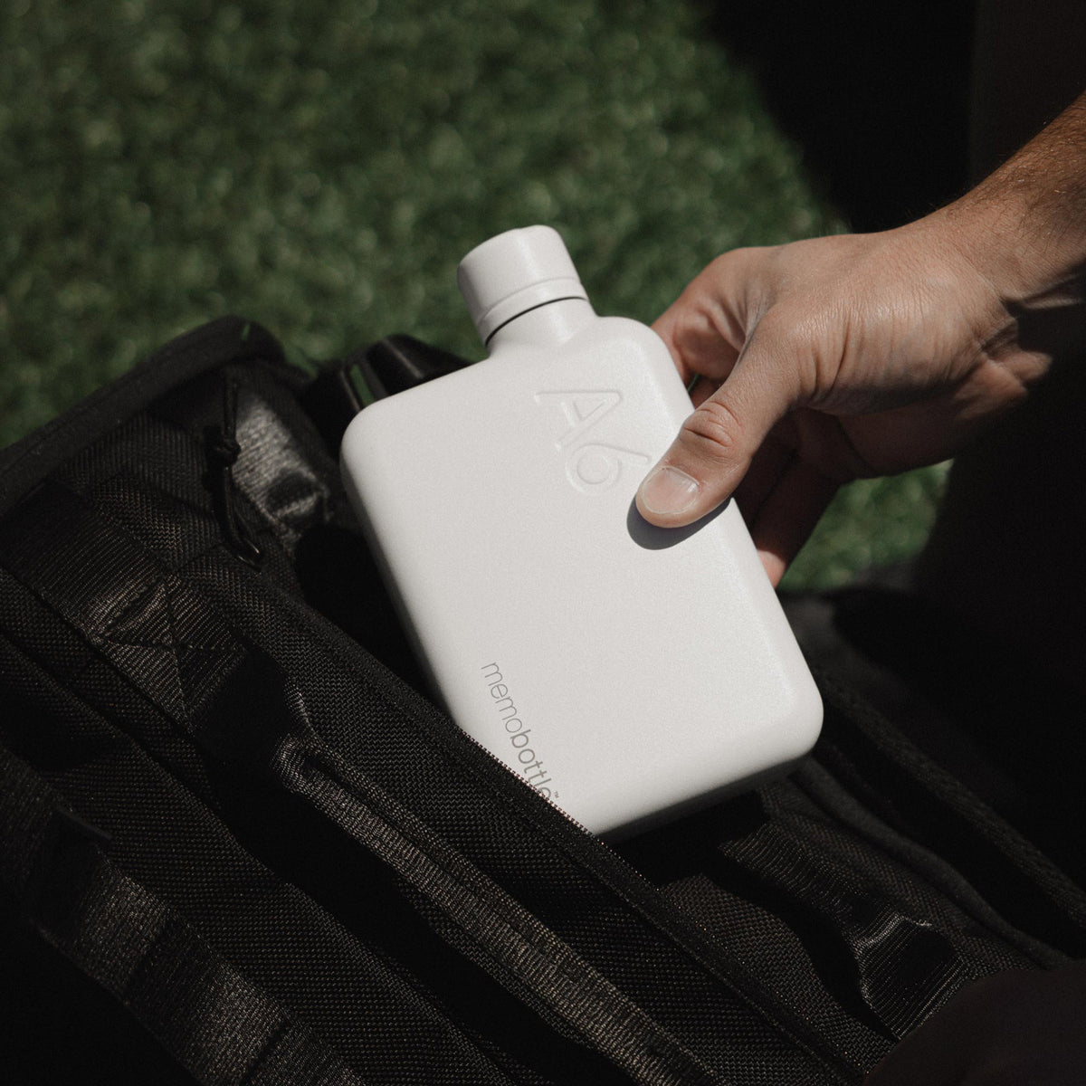 A6 Stainless Steel memobottle - White