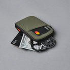 Alpaka Zip Card Pouch Green