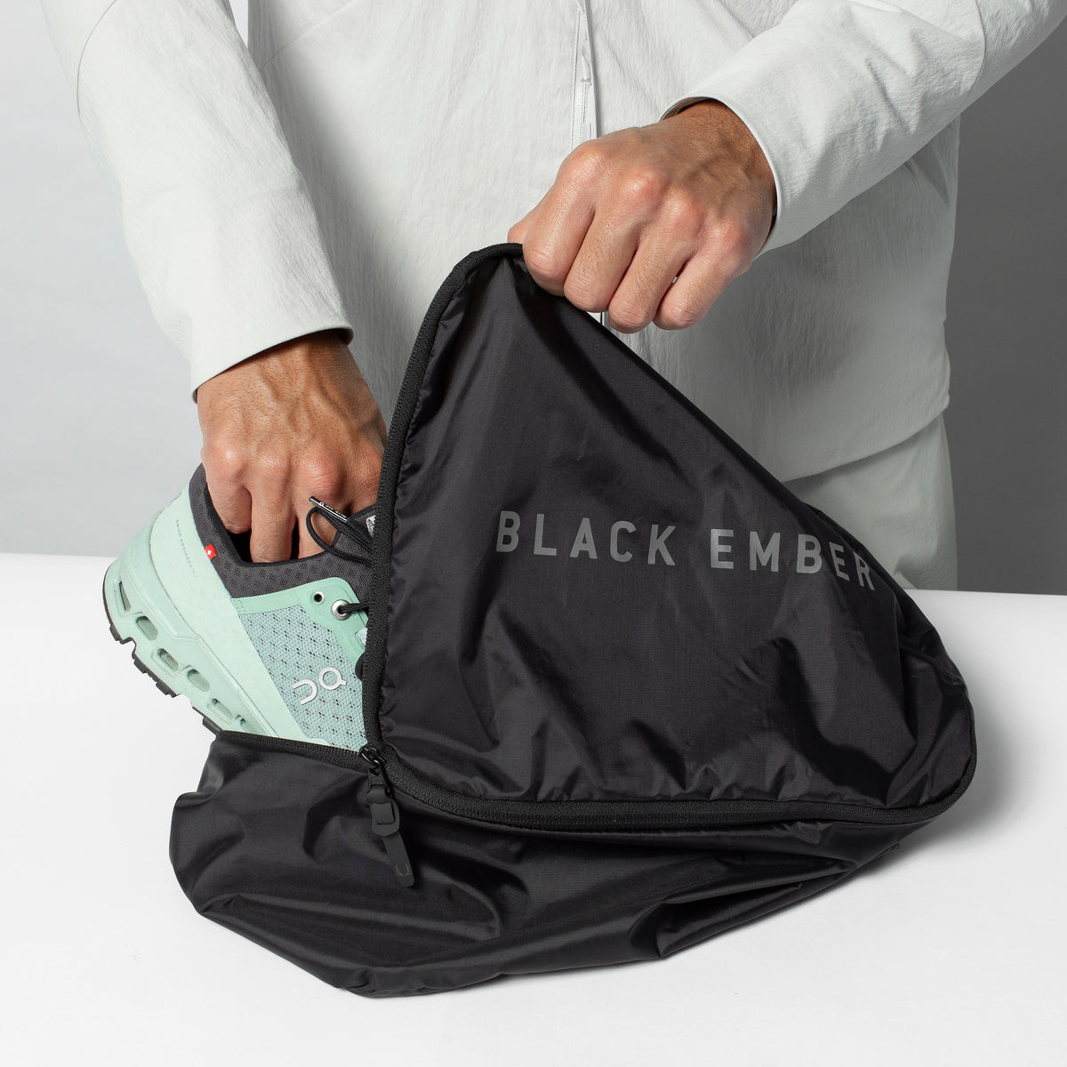 Black Ember Shoe Cube