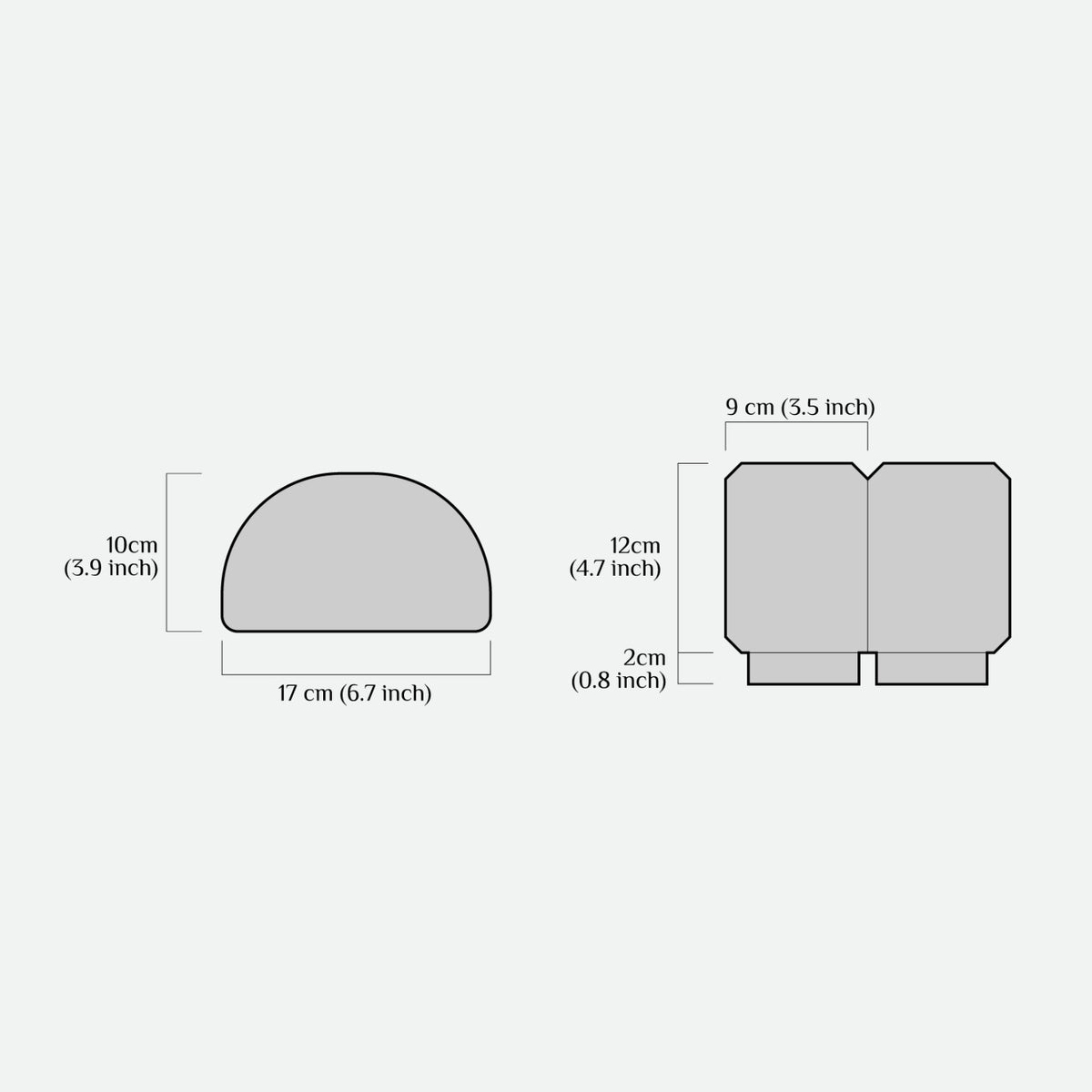 Wotancraft Canteener Camera Divider Set (for 2L) - Dimensions