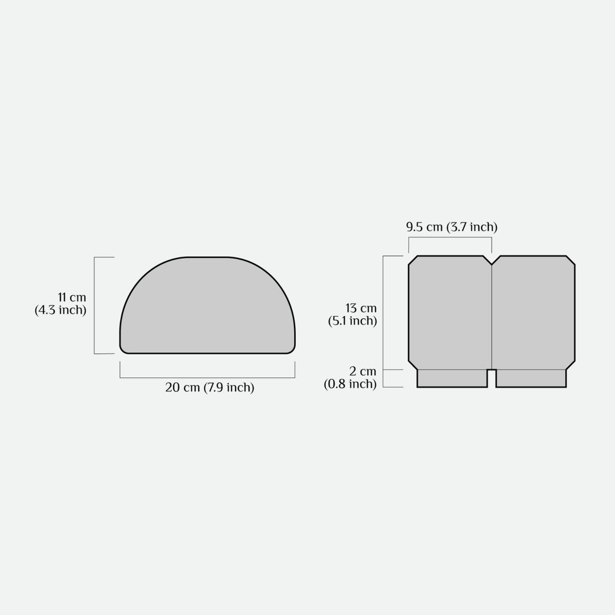 Wotancraft Canteener Camera Divider Set (for 3.5L) - Dimensions