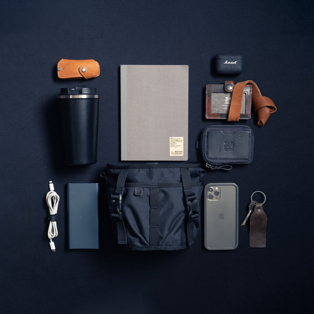 Wotancraft Canteener EDC Utility Sling Bag 2L - Black Canvas