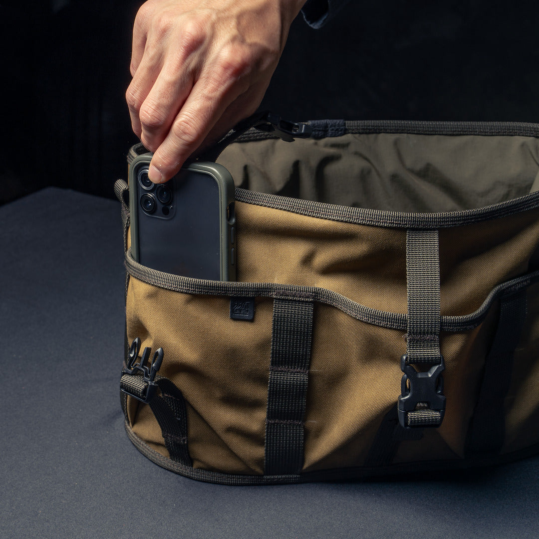 Wotancraft Canteener EDC Utility Sling Bag 6L - Khaki Brown Canvas
