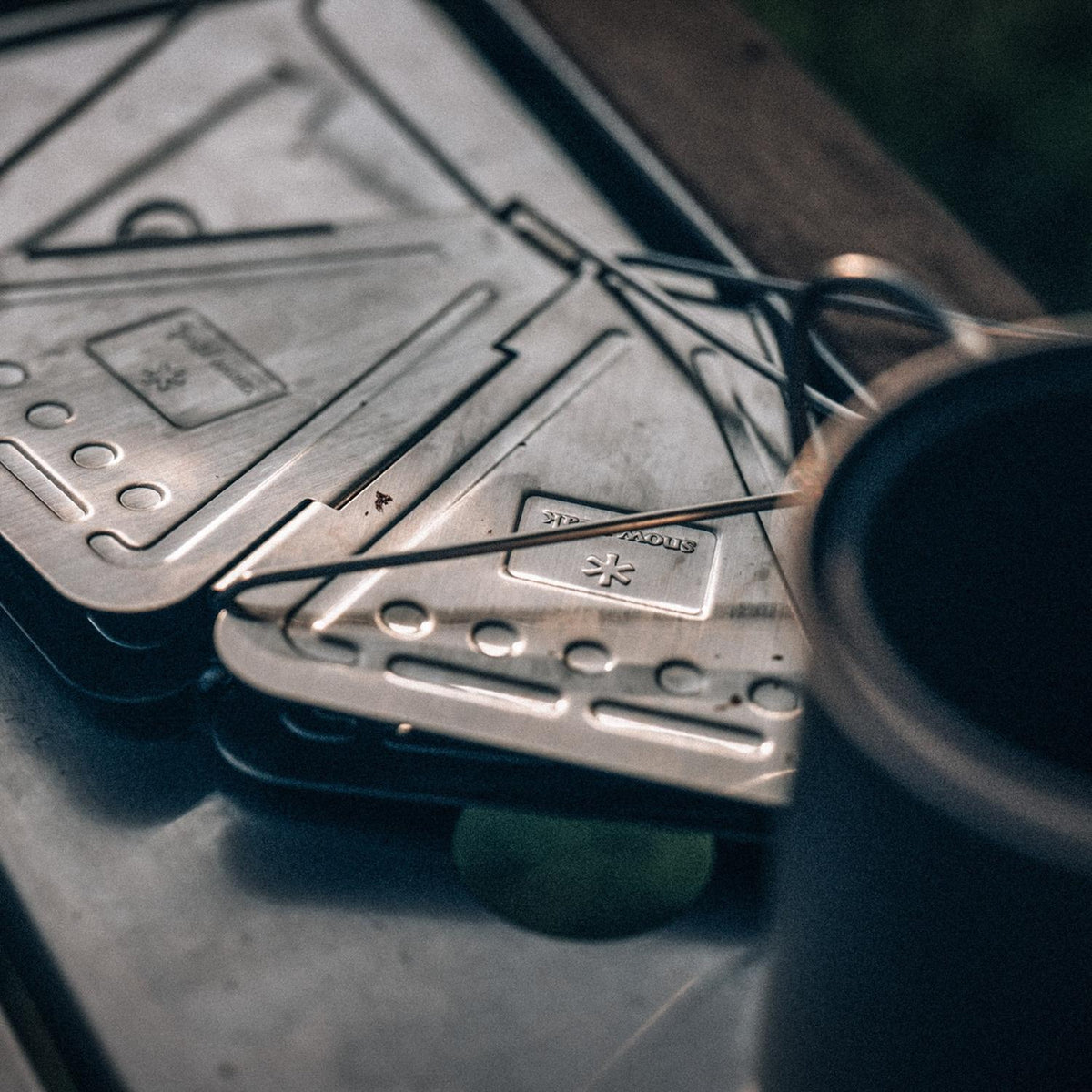 Snow Peak Collapsible Coffee Drip - Lifestyle Image