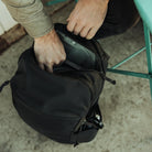 Evergoods Civic Half Zip 26L - Solution Dyed Black - Lifestyle Image