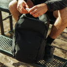 Evergoods Civic Half Zip 26L - Solution Dyed Black - Lifestyle Image