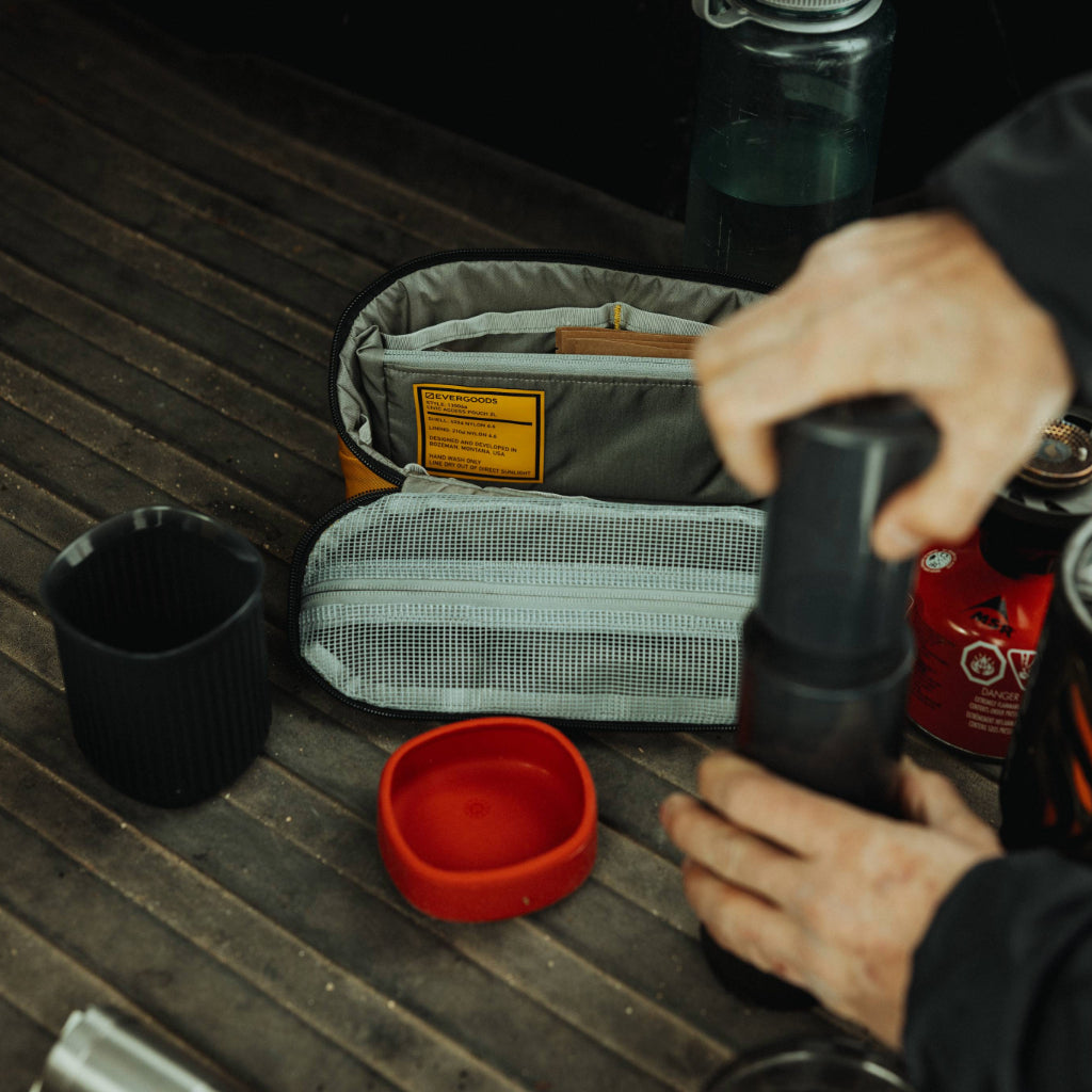 Evergoods Civic Access Pouch 2L Expedition Yellow - Lifestyle Image
