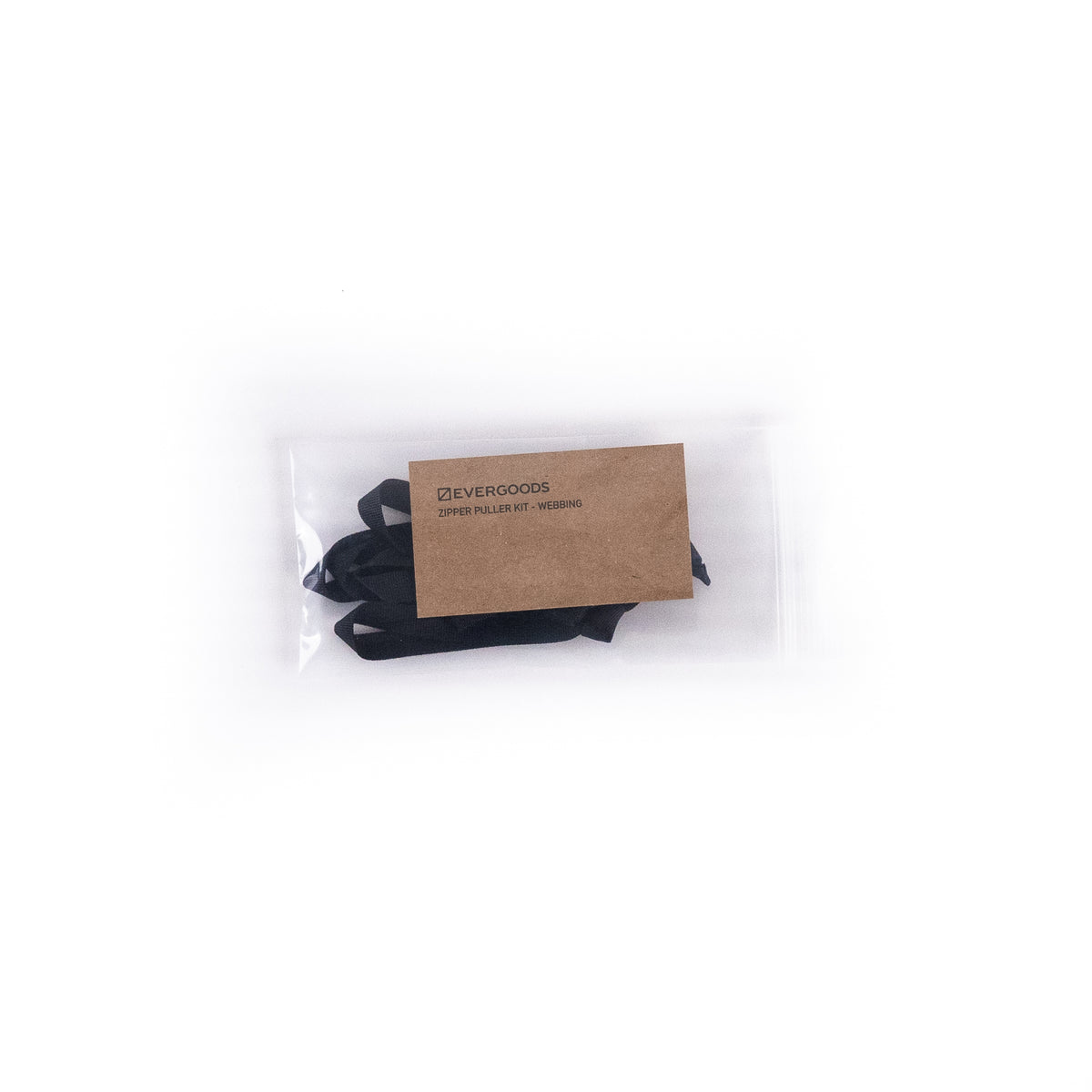Evergoods Zipper Puller Kit - Webbing - Black