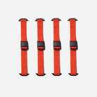 Black Ember Forge Maglock Compression Straps (Set of Four) - Ember Orange