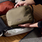 Bellroy Hanging Toiletry Kit - Sea Kelp (Leather Free) - Lifestyle Image
