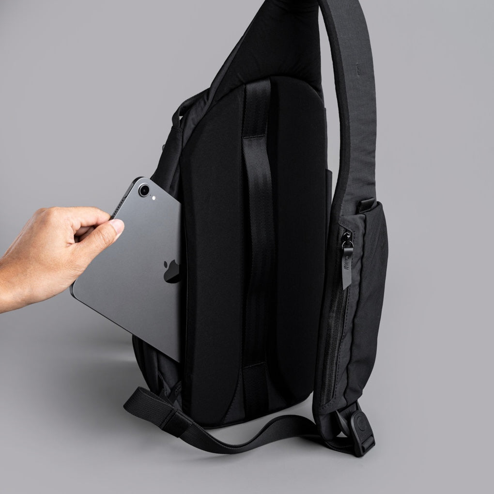 Alpaka Metro Crossbody - Left Shoulder - Black Axoflux