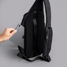 Alpaka Metro Crossbody - Left Shoulder - Black Axoflux