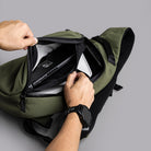 Alpaka Metro Crossbody - Left Shoulder - Green Axoflux