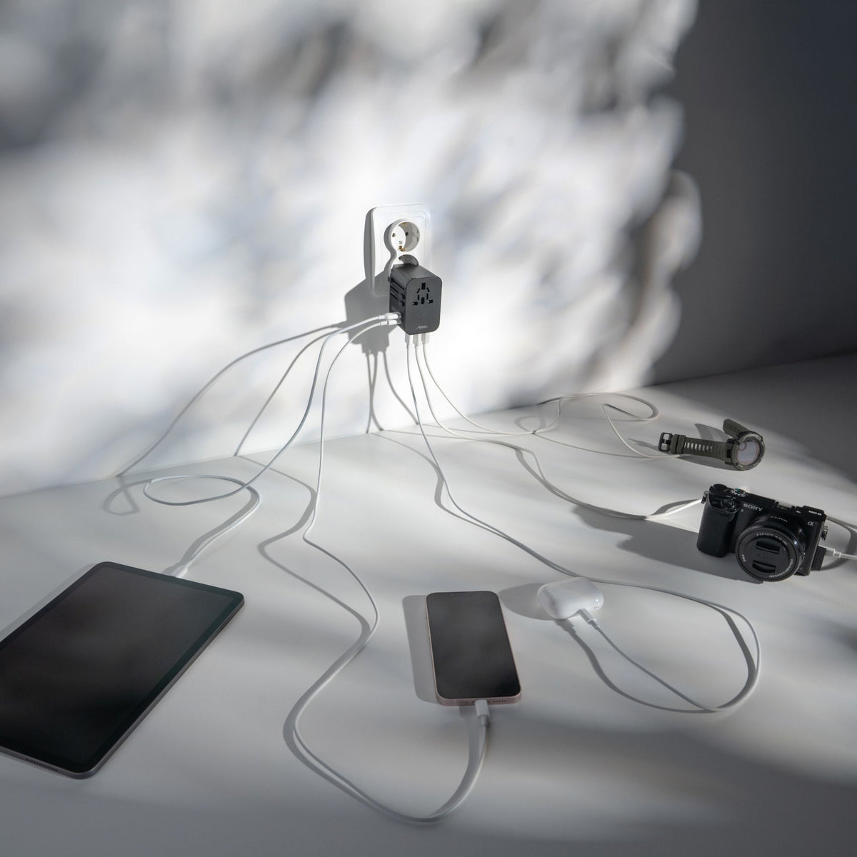 Matador Global Travel Adapter - Black - Lifestyle image
