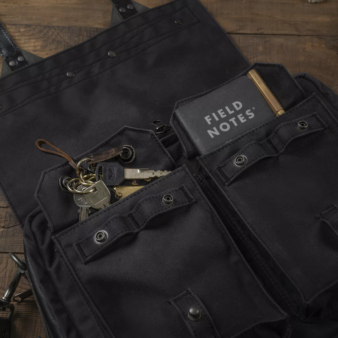 Wotancraft "New City Explorer" Scout Daily / Camera Bag 9L - Black Canvas / Black Leather