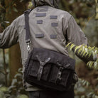 Wotancraft "New City Explorer" Scout Daily / Camera Bag 9L - Black Canvas / Black Leather - Lifestyle Image