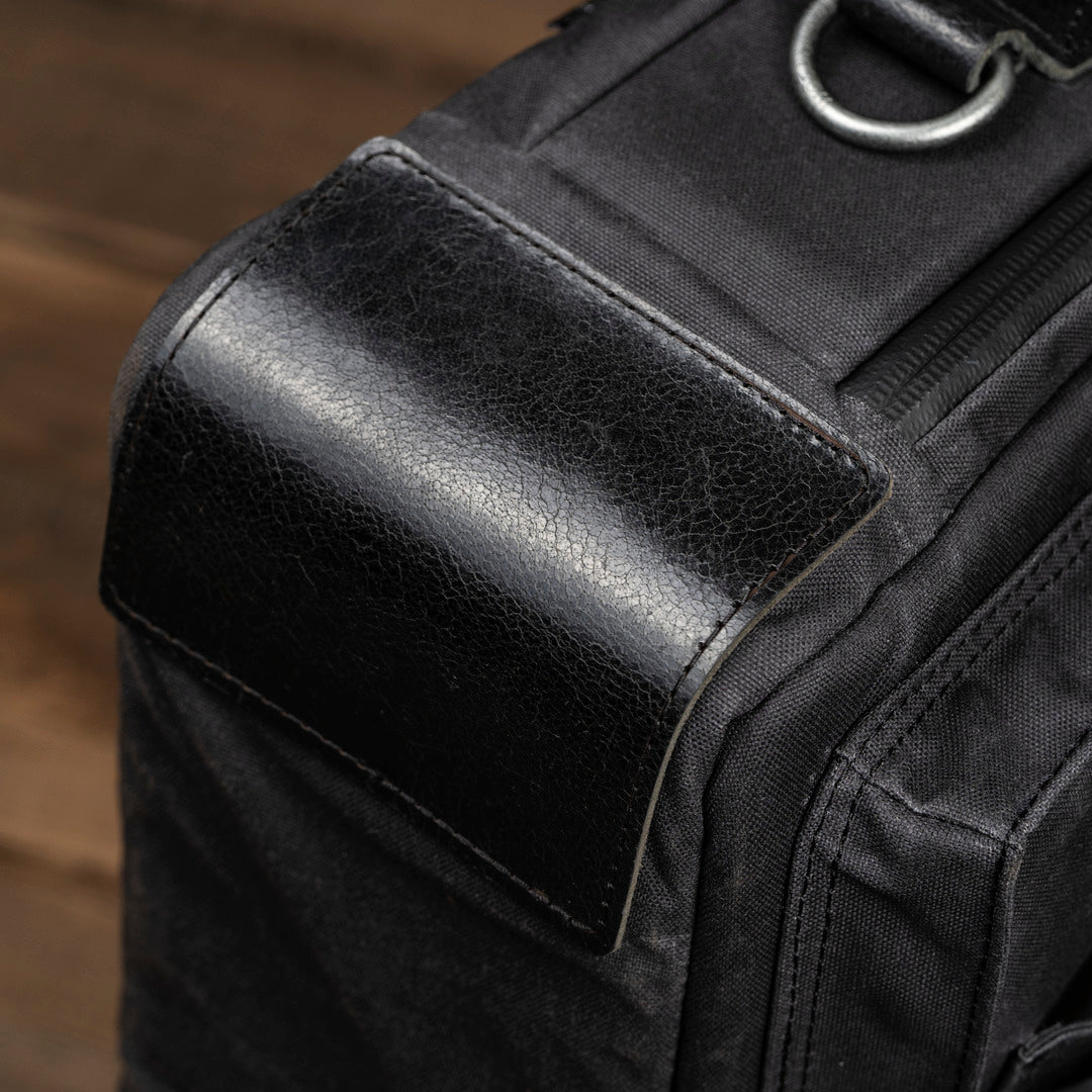 Wotancraft "New City Explorer" Scout Daily / Camera Bag 9L - Black Canvas / Black Leather