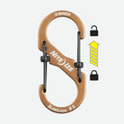 Nite Ize S-Biner SlideLock Aluminum #3 Coyote