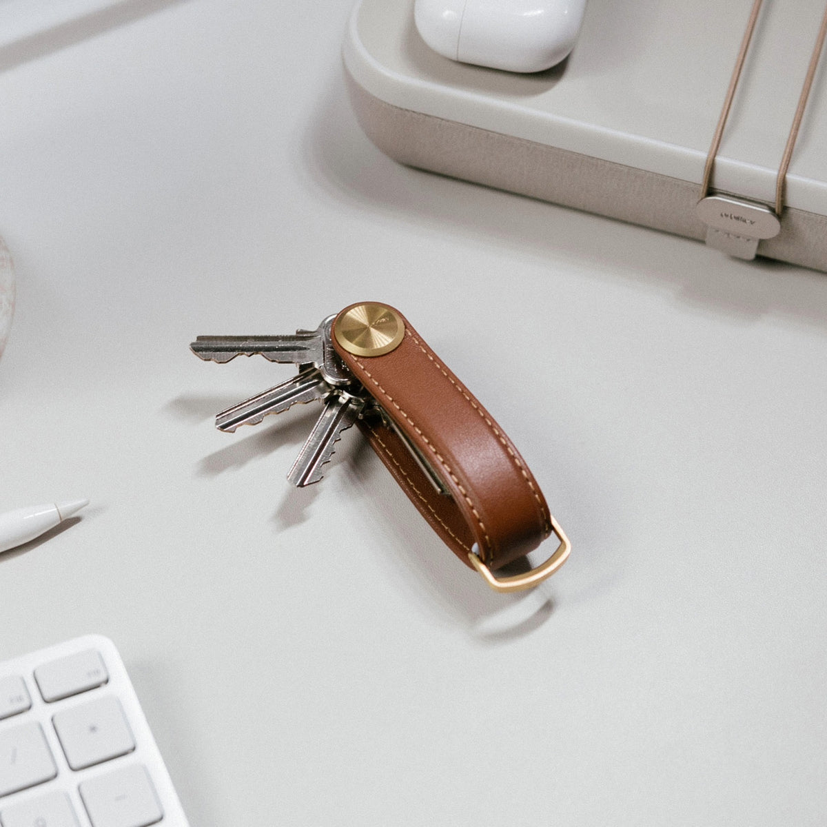 Orbitkey Key Organiser Pro Leather - Cedar