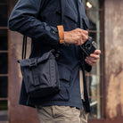 "Pilot" Travel Camera Bag 2L Upgraded - Black Canvas