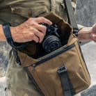Wotancraft "Pilot" Travel Camera Bag 3.5L Upgraded - Khaki Brown Canvas