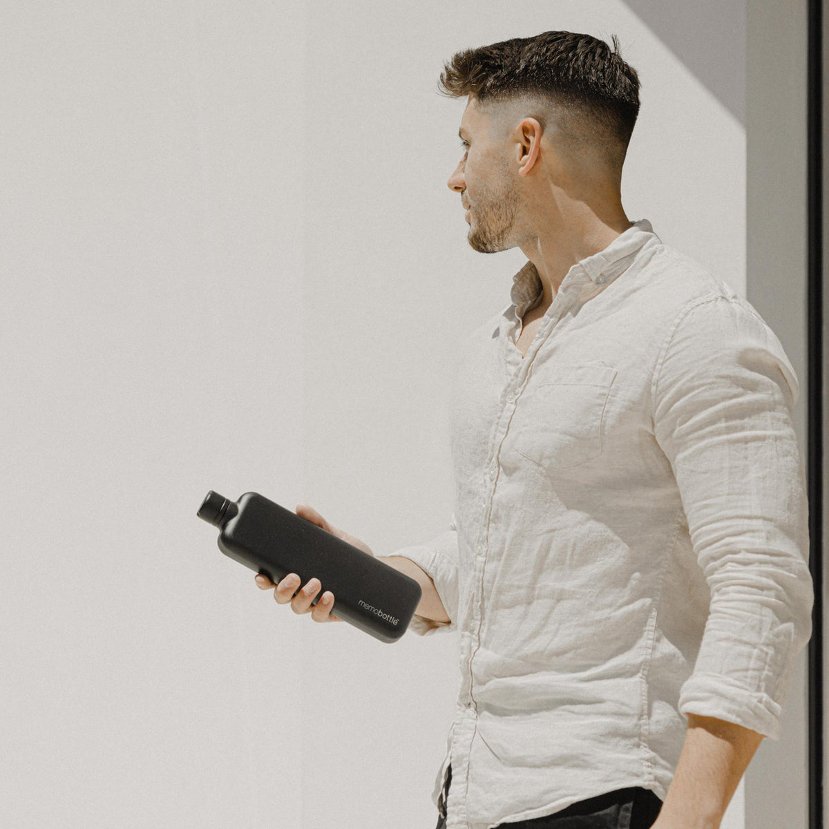 Slim Stainless Steel memobottle - Lifestyle