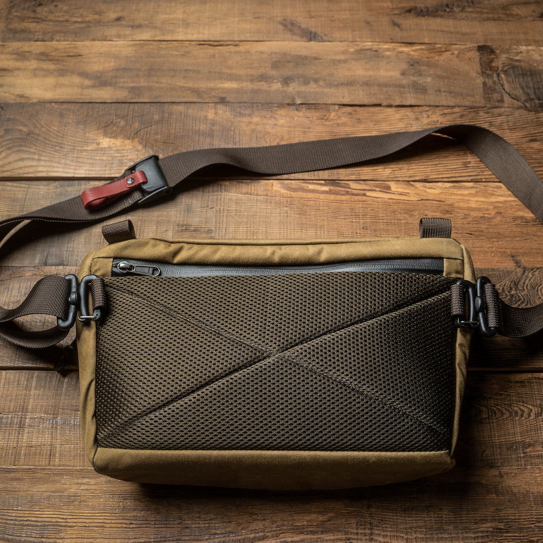 Wotancraft Sling Pouch 3.5L Upgrade - Khaki Brown Canvas