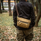 Wotancraft Sling Pouch 3.5L Upgrade - Khaki Brown Canvas