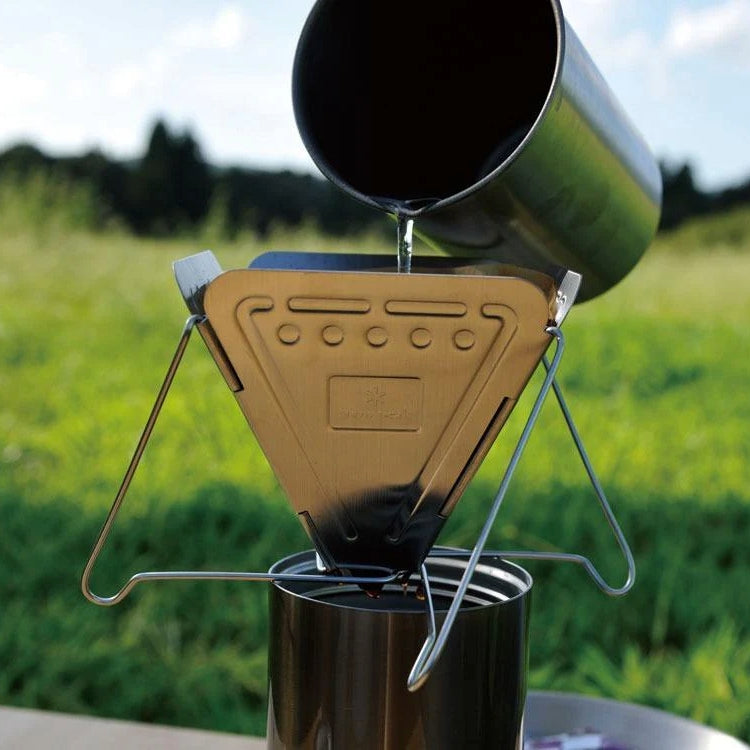 Snow Peak Collapsible Coffee Drip - Lifestyle Image