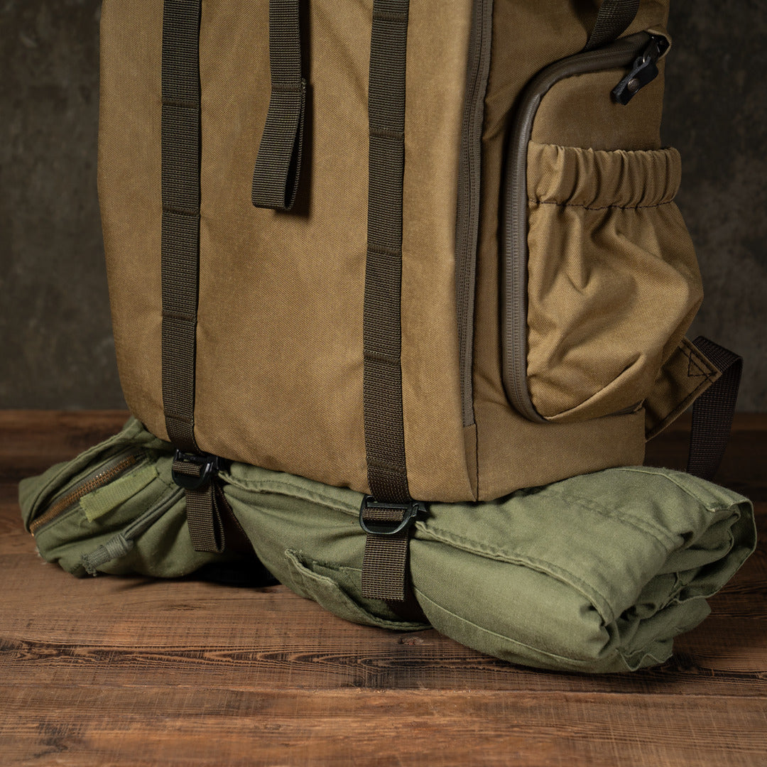 Wotancraft "New Pilot" Travel Camera Backpack 18L - Khaki Brown Canvas