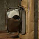 Wotancraft "New Pilot" Travel Camera Backpack 18L - Khaki Brown Canvas