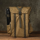 Wotancraft "New Pilot" Travel Camera Backpack 18L - Khaki Brown Canvas