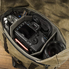 Wotancraft "Pilot" Travel Camera Bag 10L Upgraded - Khaki Brown Canvas