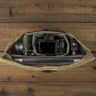 Wotancraft "Pilot" Travel Camera Bag 10L Upgraded - Khaki Brown Canvas